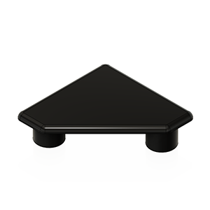 MODULAR SOLUTIONS POLYAMIDE PART<br>END CAP 45MM X 45MM MITER CORNER BLACK